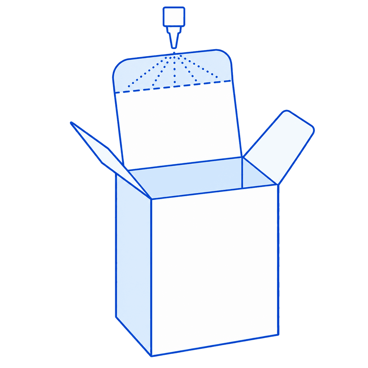 Hot Melt Glue carton illustration