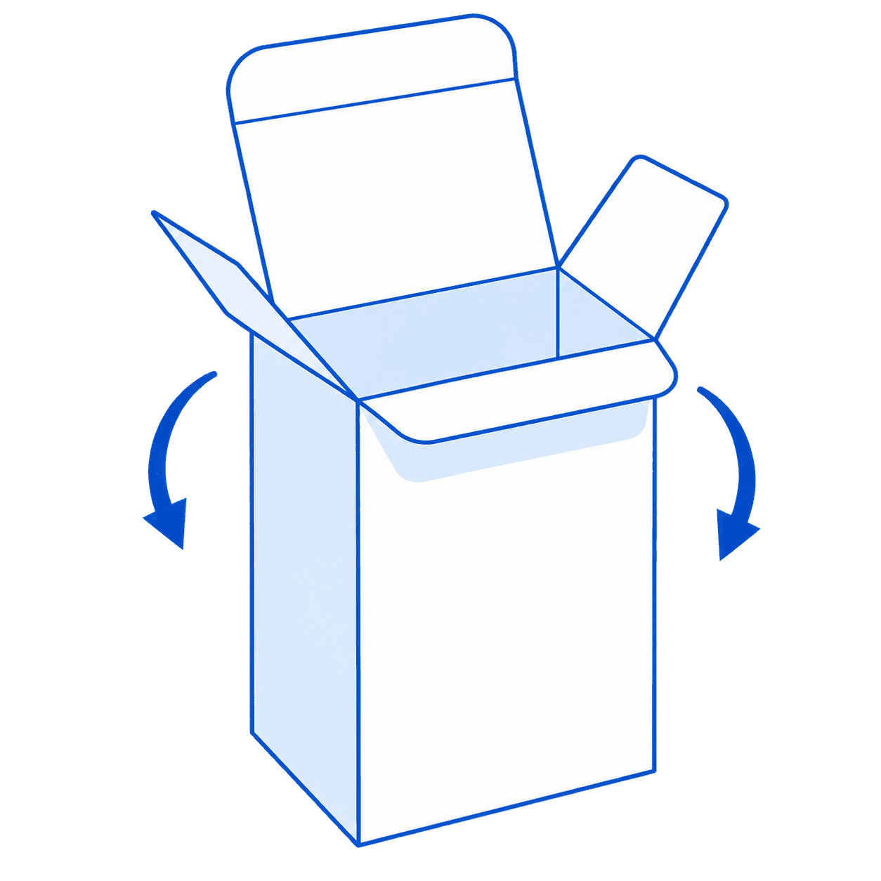 Tuck-In carton illustration