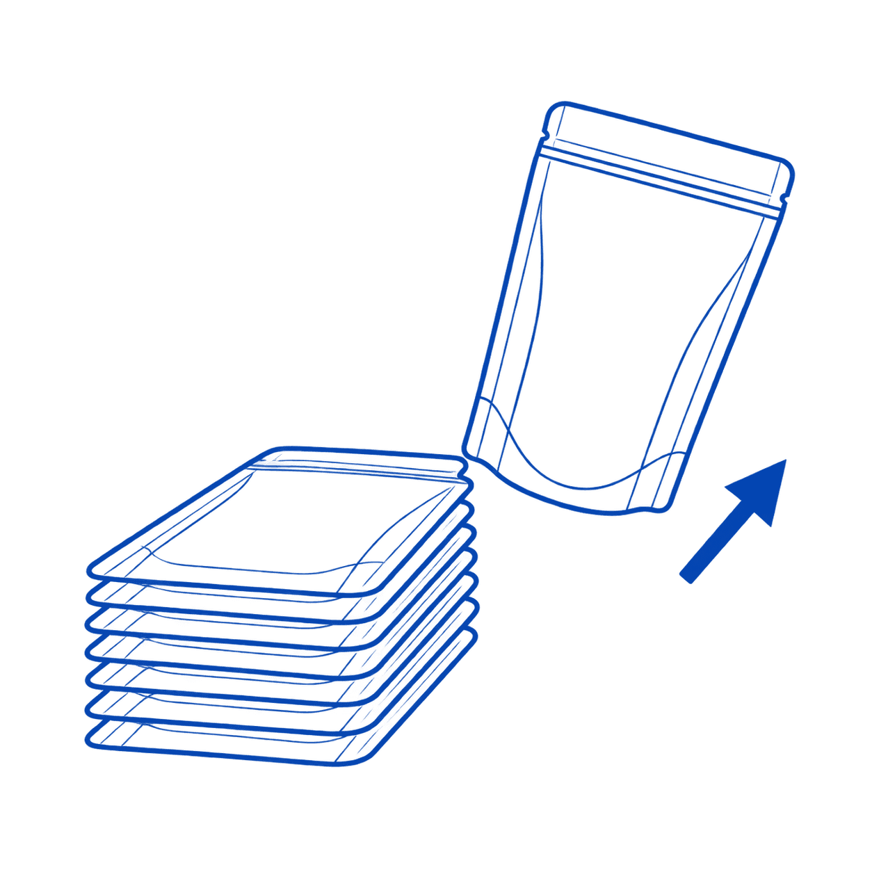 Premade pouch feeding process
