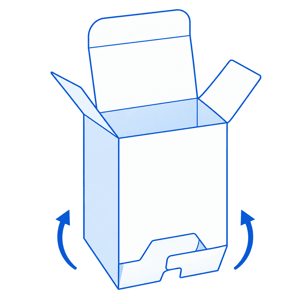 Auto-Lock Bottom carton illustration